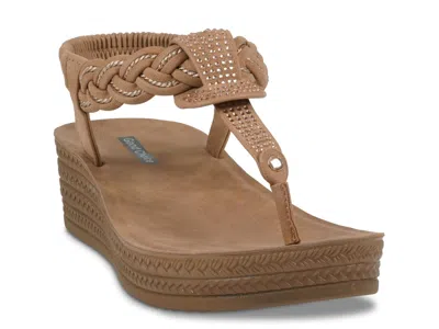 Gc Shoes Ivana Wedge Sandal In Brown