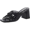 Gc Shoes Josie Womens Faux Leather Square Toe Block Heel In Black