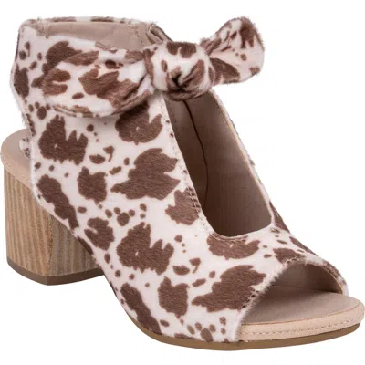 Gc Shoes Kimora Bow Block Heel Bootie In Multi
