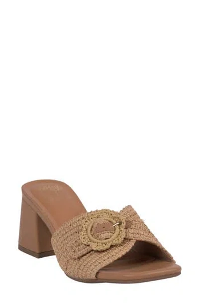 Gc Shoes Liza Block Heel Sandal In Natural