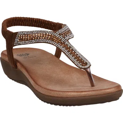 Gc Shoes Lori T-strap Sandal In Bronze