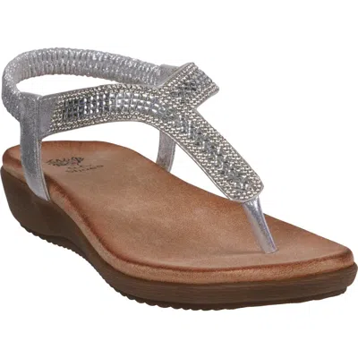 Gc Shoes Lori T-strap Sandal In Silver