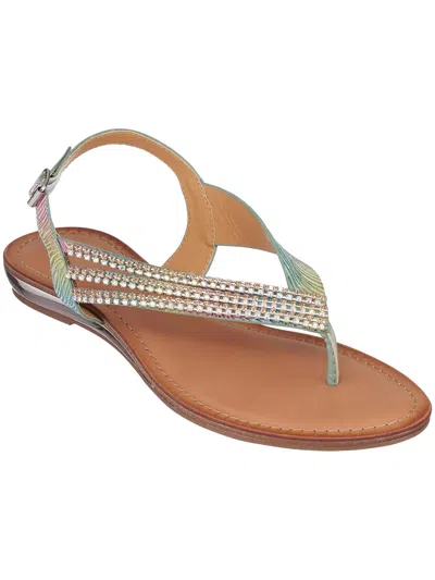 Gc Shoes Mabel Multi Flat Sandals In White