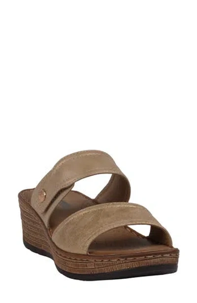 Gc Shoes Meli Comfort Wedge Sandal In Brown