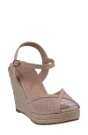 Gc Shoes Mila Espadrille Wedge Sandal In Nude