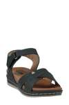 Gc Shoes Nala Comfort Wedge Sandal In Black