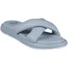Gc Shoes Nalani Womens Strappy Manmade Slide Sandals In Blue