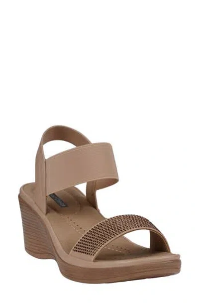Gc Shoes Nia Wedge Sandal In Natural