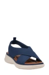Gc Shoes Nixie Stretch Sandal In Navy