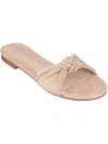 Gc Shoes Rihanna Womens Faux Suede Slip On Flat Shoes In Beige