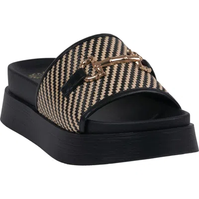 Gc Shoes Sari Platform Slide Sandal In Black