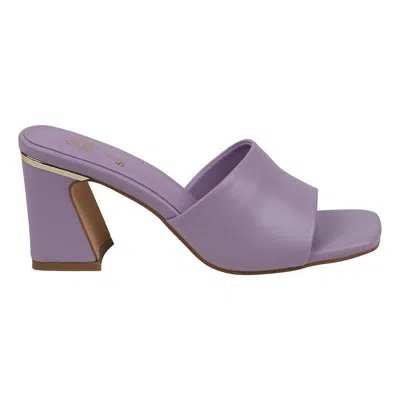 Gc Shoes Women's Soho Square Toe Block Heel Dress Sandals In Lilac
