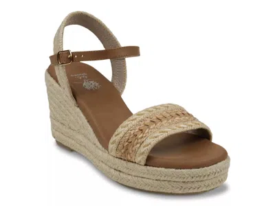 Gc Shoes Solene Espadrille Wedge Sandal In Neutral