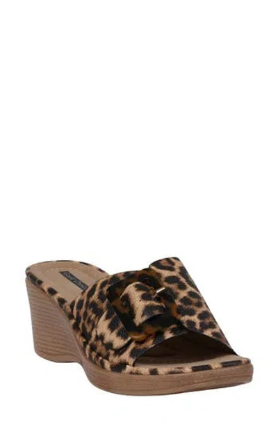 Gc Shoes Teri Wedge Sandal In Leopard