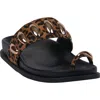 Gc Shoes Toe Loop Slide Sandal In Leopard