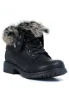 Gc Shoes Trudie Womens Faux Leather Ankle Casual Shoes In Black