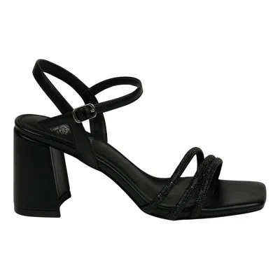 Gc Shoes Women's Tyra Embellished Block Heel Dress Sandals In Black