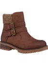 Gc Shoes Valli Womens Faux Leather Side Zipper Ankle Boots In Brown