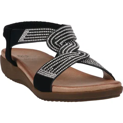 Gc Shoes Viana Ankle Strap Sandal In Black