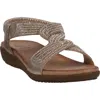 Gc Shoes Viana Ankle Strap Sandal In Gold