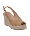 Gc Shoes Amira Slingback Espadrille Wedge Sandal In Natural