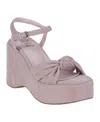 Gc Shoes Women's Analia Platform Wedge Sandals In Blush