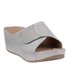Gc Shoes Annora Wedge Sandal In Silver