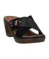 Gc Shoes Ash Comfort Wedge Sandal In Black
