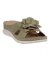 Gc Shoes Claire Comfort Slide Sandal In Green