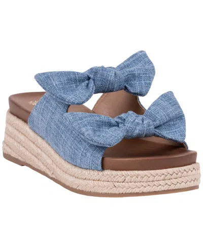 Gc Shoes Women's Cosmos Double Bow Espadrille Wedge Sandals In Multi