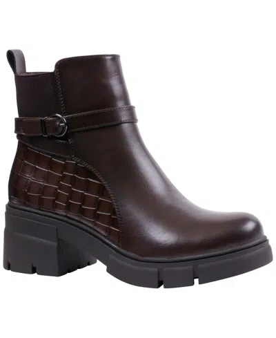 Gc Shoes Women's Dawn Block Heel Booties In Brown