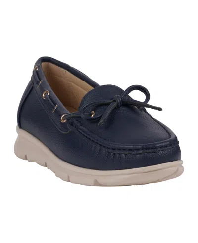 Gc Shoes Women's Elora Boat Shoe Loafers In Navy