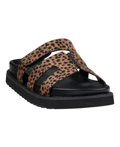 Gc Shoes Women's Emery Slip On Footbed Sandals In Leopard