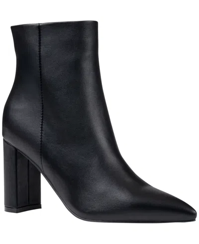 Gc Shoes Women's Hadley Pointed Toe Faux Leatherâ Ankle Booties In Black