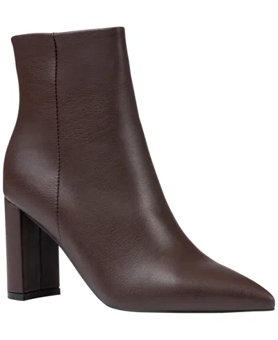 Gc Shoes Women's Hadley Pointed Toe Faux Leatherâ Ankle Booties In Brown