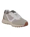Gc Shoes Howell Womens Faux Suede Retro Casual And Fashion Sneakers In White,khaki