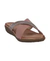 Gc Shoes Women's Iris Embellished Asymmetrical Flat Sandals In Blush