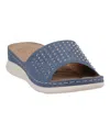 Gc Shoes Julie Comfort Slide Sandal In Blue