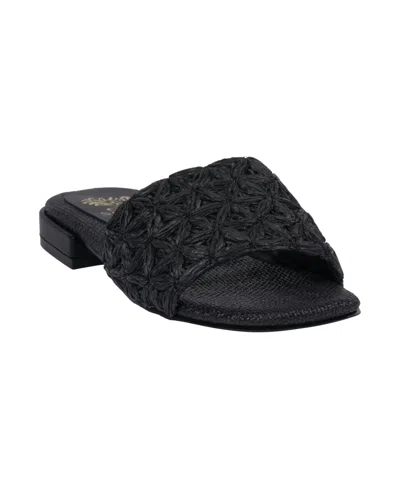 GC SHOES WOMEN'S KENDRA WOVEN SINGLE BAND FLAT SANDALS
