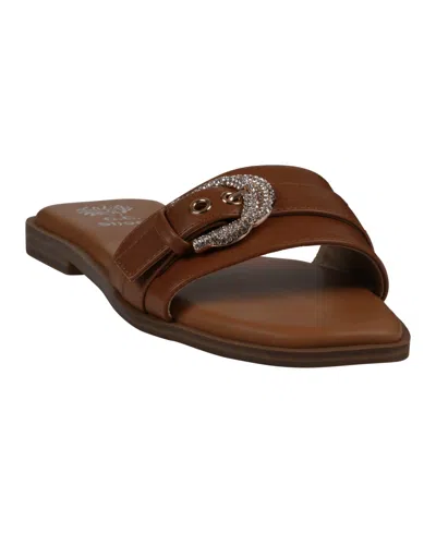 GC SHOES WOMEN'S KENNA EMBELLISHED BUCKLE FLAT SANDALS