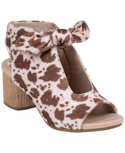 Gc Shoes Womens Kimora Shootie Heeled Sandals In Brown
