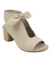Gc Shoes Women's Kimora Knot Detail Block Heel Dress Sandals In Nude