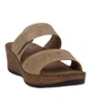 Gc Shoes Women's Meli Slip-on Wedge Sandals In Gold