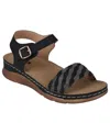 Gc Shoes Women's Millis Comfort Flat Sandals In Black