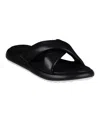Gc Shoes Women's Nalani Crisscross Slide Flat Sandals In Black
