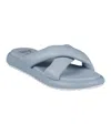 Gc Shoes Nalani Womens Strappy Manmade Slide Sandals In Blue