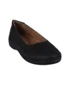 Gc Shoes Women's Nysha Round Toe Laser Cut Flats In Black