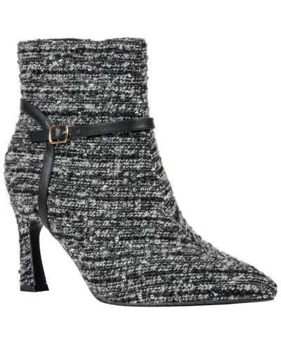 Gc Shoes Women's Ozzie Pointed-toe Buckle-strap Stiletto Heel Bootie In Black