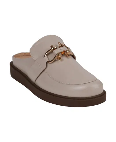 Gc Shoes Women's Reese Buckle Slip On Mules In Beige