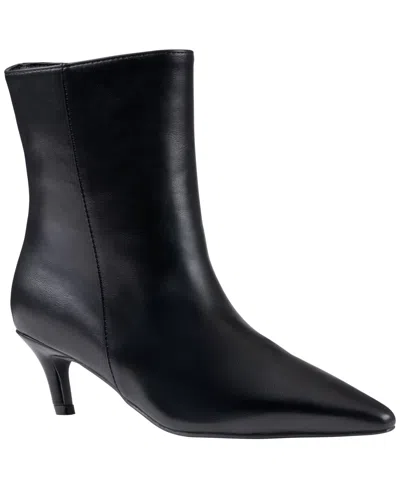 Gc Shoes Women's Rorey Kitten Heel Pointed-toe Ankle Boots In Black